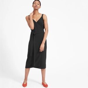 Everlane | Black The Japanese GoWeave Tank Wrap Dress Size 6